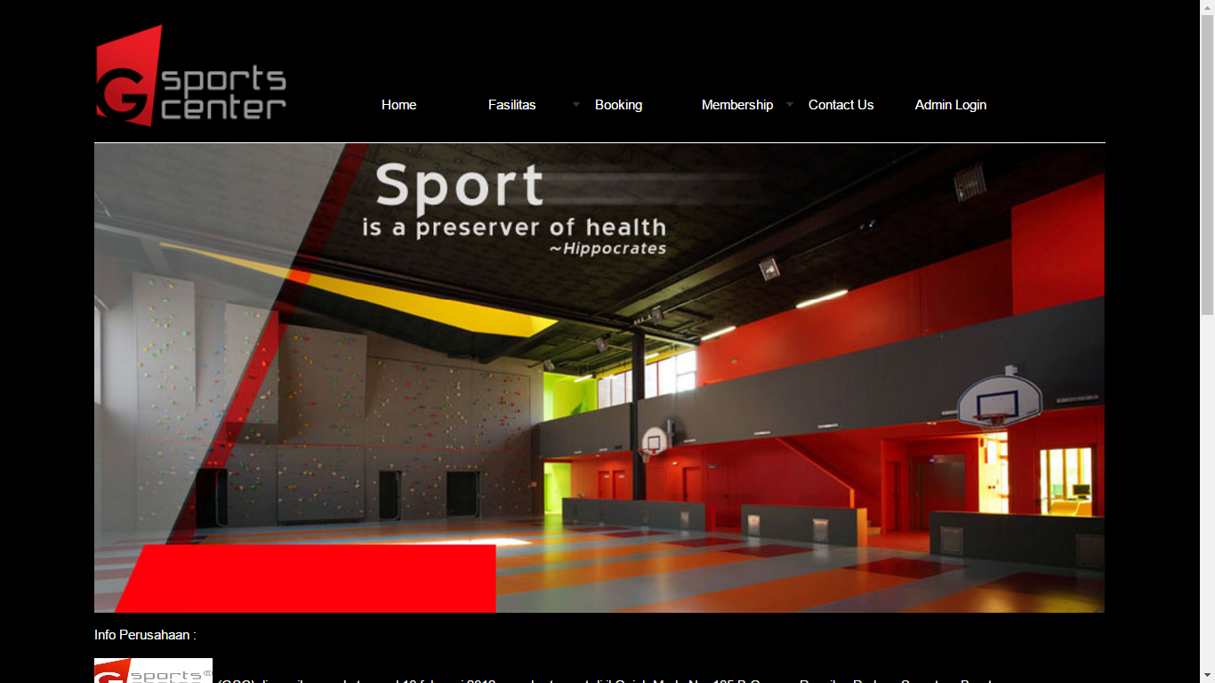Download source code website sport center Premium