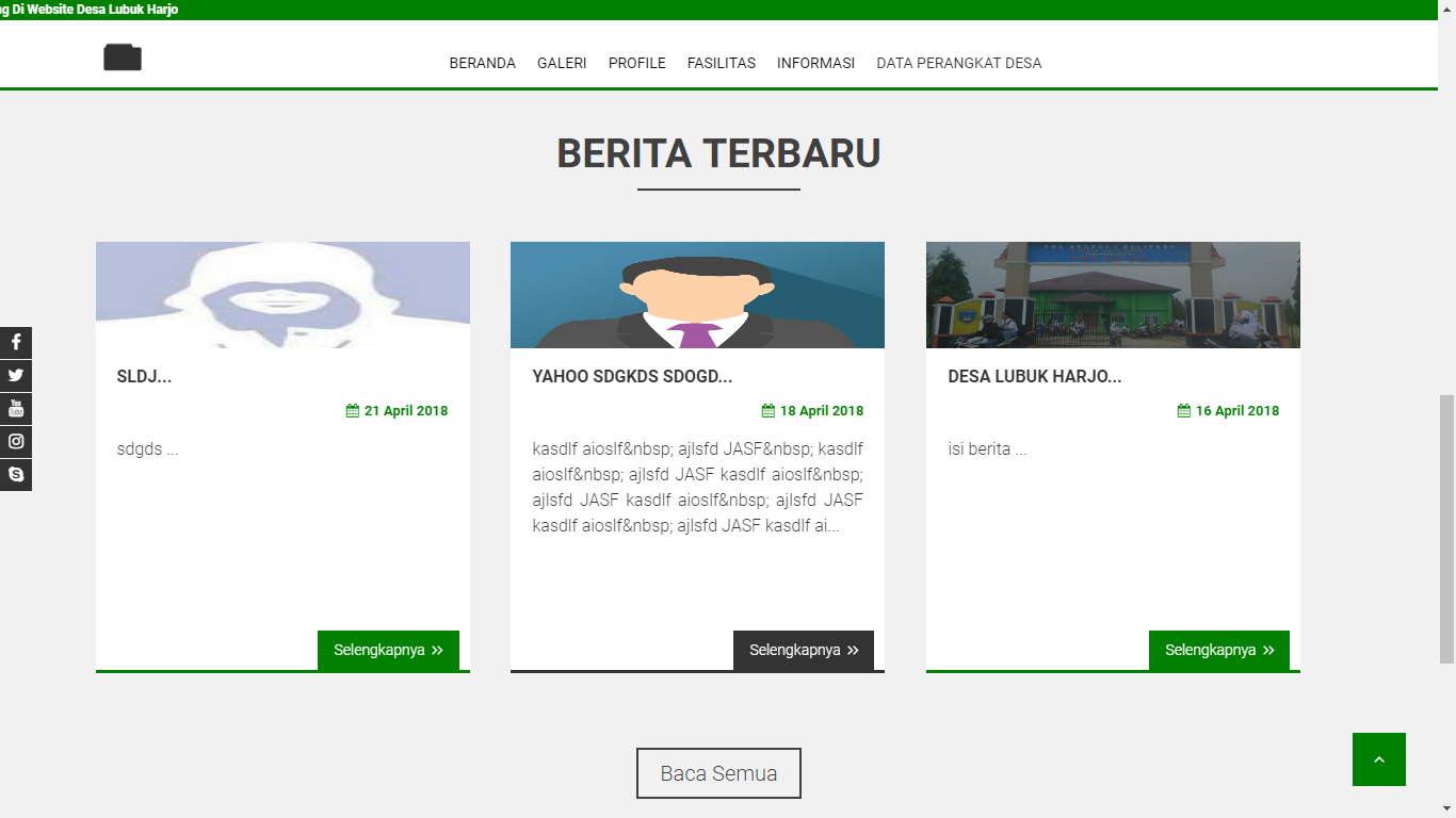 Download web portal desa responsive web