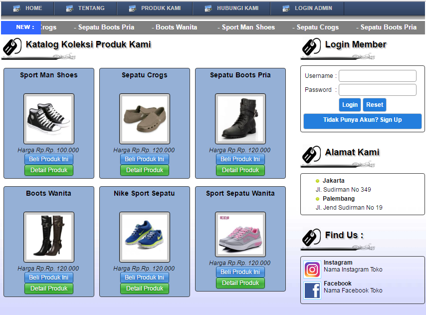 Perancangan Sistem Informasi Penjualan Sepatu