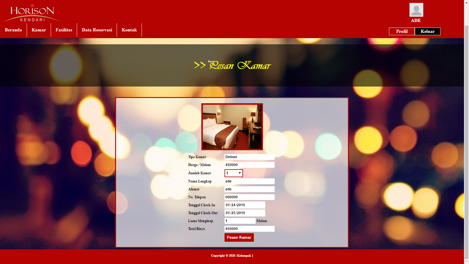 Download sistem informasi pemesanan kamar hotel