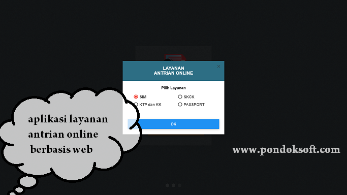 Download aplikasi layanan antrian sim online berbasis web