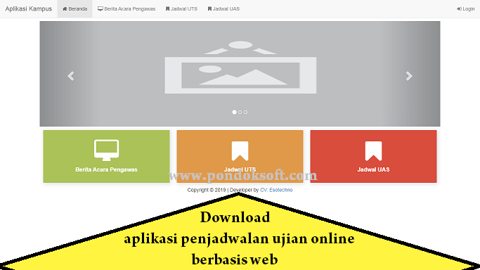 Download aplikasi penjadwalan ujian online berbasis web