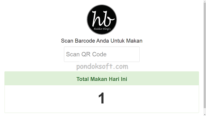 Download aplikasi kantin dengan scan barcode berbasis web