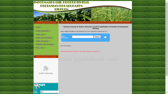 Download sistem informasi pertanian berbasis web