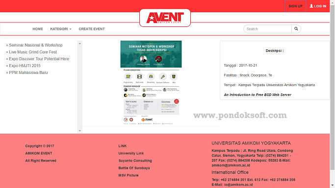Download web event template bootstrap free
