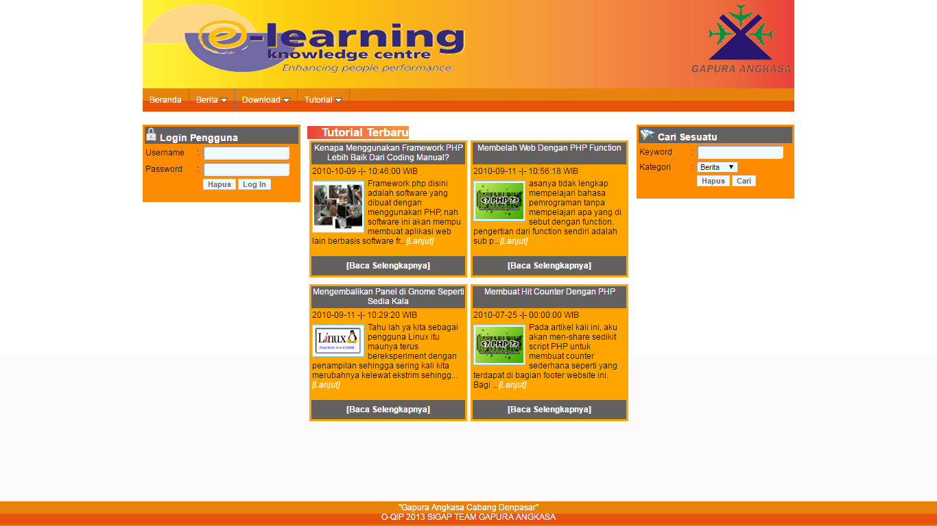 Download web e learning programming tutorial update