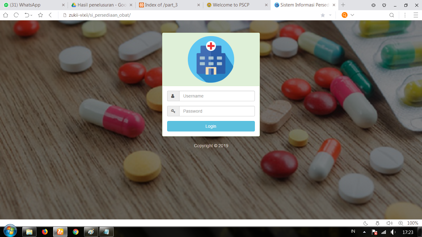 Download aplikasi sistem informasi persediaan obat berbasis web versi 1.0