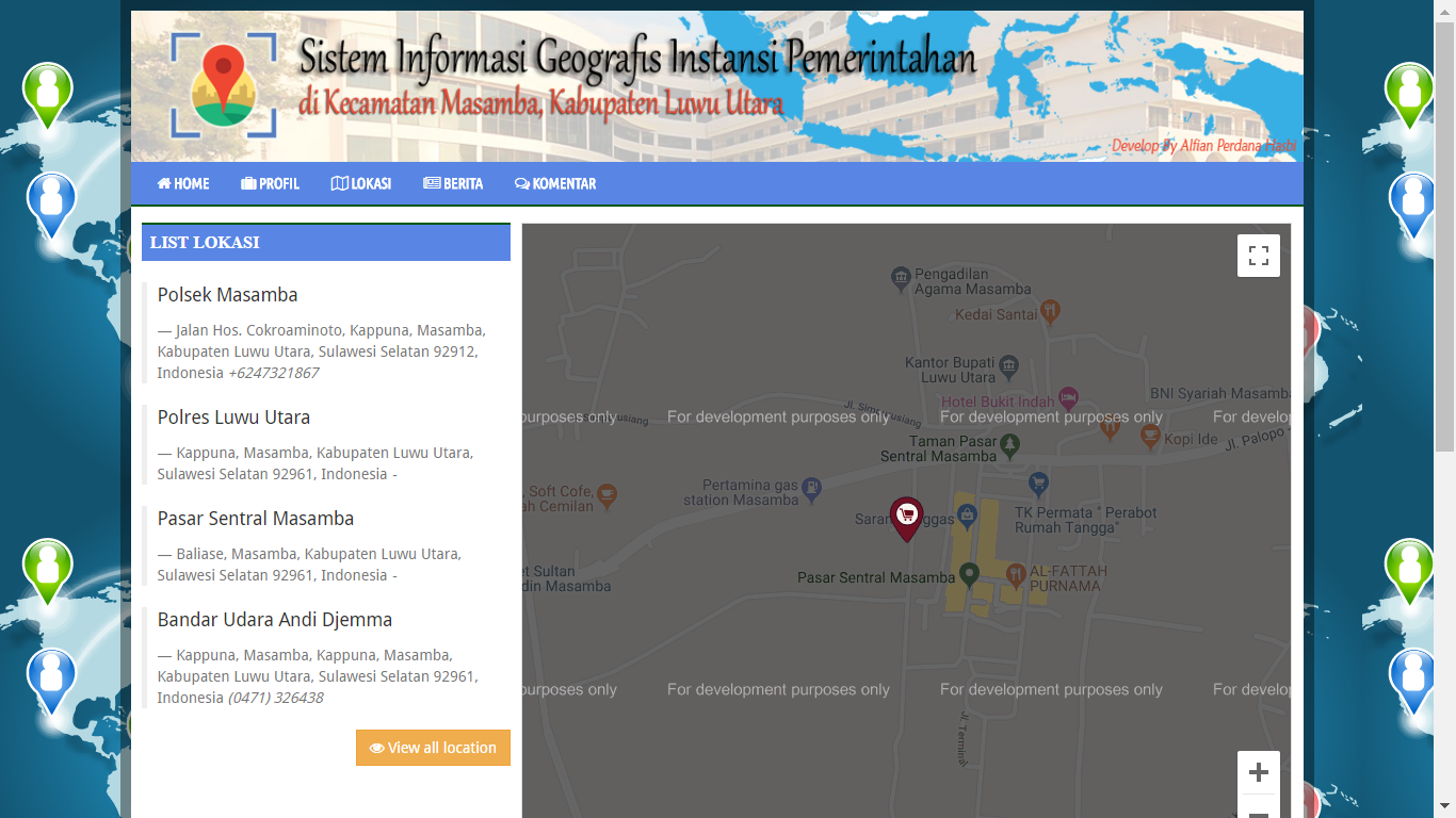 Download aplikasi sistem informasi geografis instansi pemerintah berbasis web